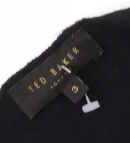 Ted Baker Women Black Jumper Medium Leather Accents