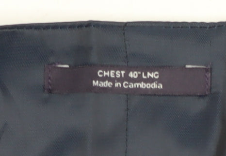 Marks and Spencer Men's Blue Suit Waistcoat 40L