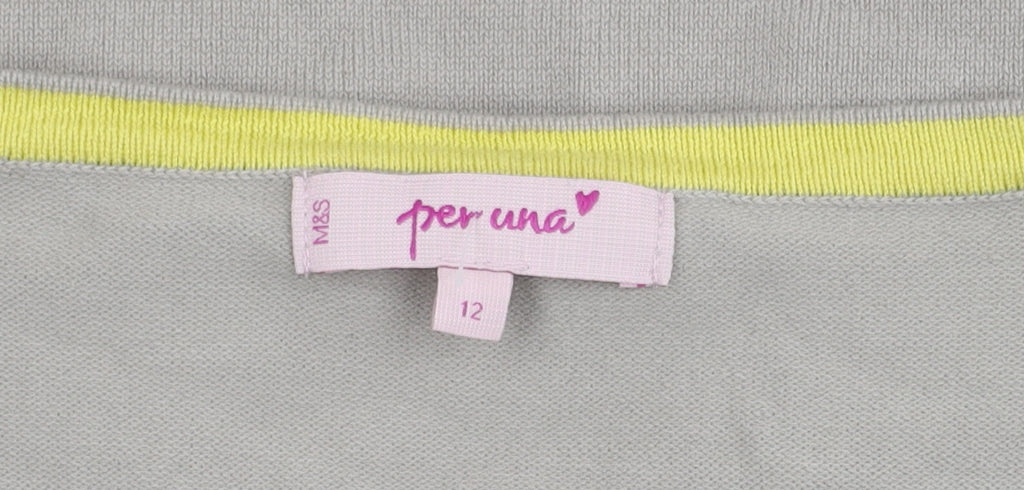 Marks and Spencer Women's Grey Cardigan, Size 12