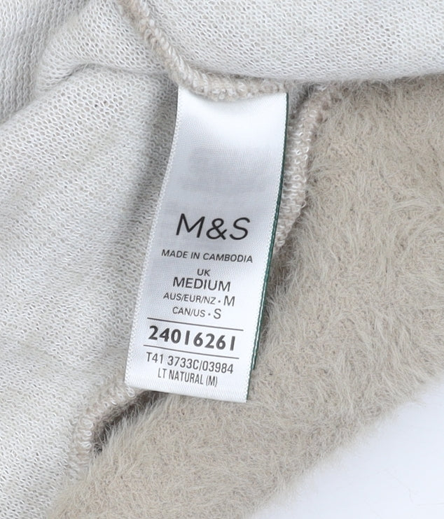 Marks and Spencer Women's Beige Animal Print Jumper M