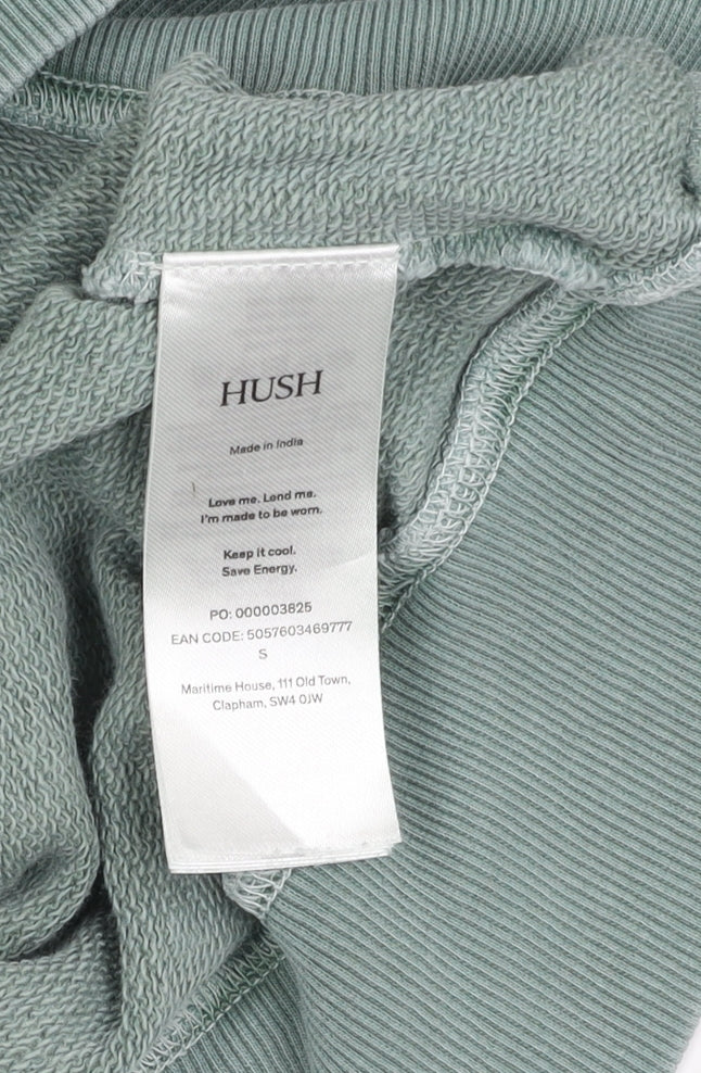 Hush Women's S Green Pullover Jumper, Crew Neck