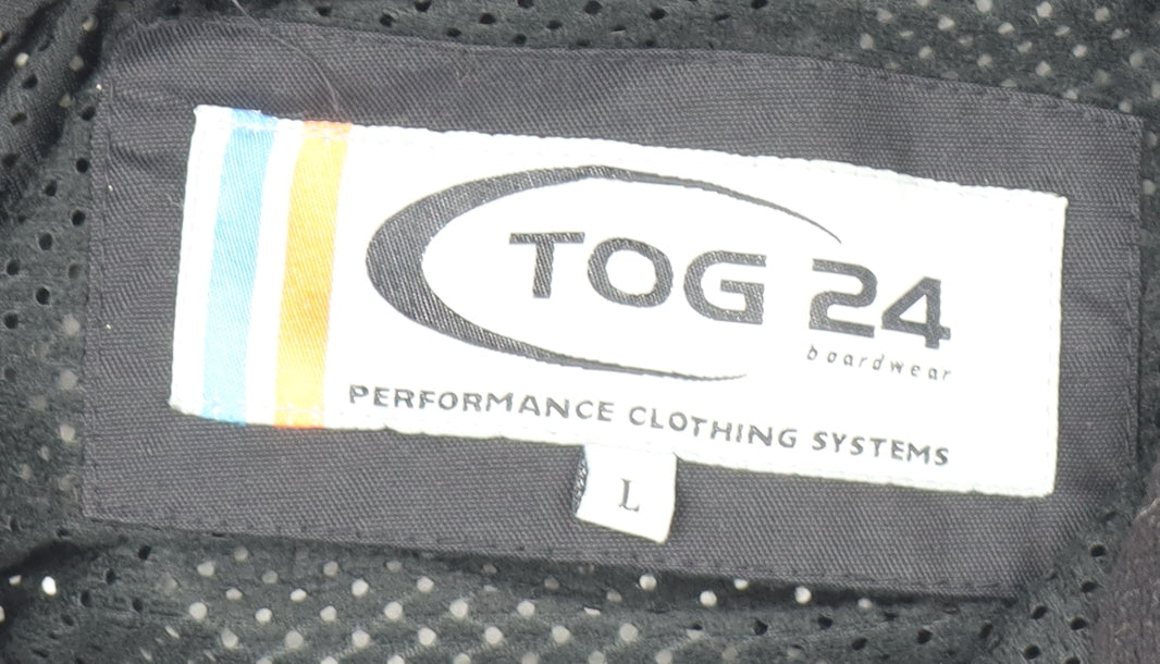 TOG 24 Men's Black L Parka Jacket, Winter Stylish