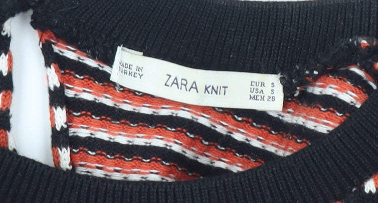 Zara Knit Women's Striped Short Sleeve T-Shirt - S