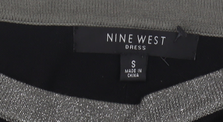 Nine West Women's Black Boat Neck Dress S