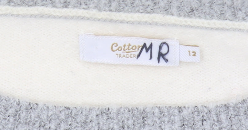 Cotton Traders Women's Multicoloured Size 12 Pullover Jumper