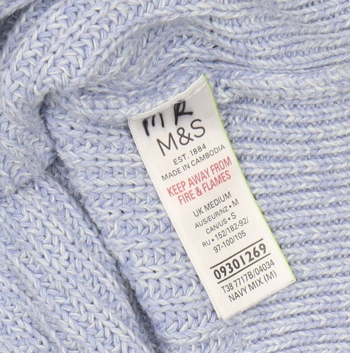 Marks and Spencer Women's Blue Pullover Jumper Size M