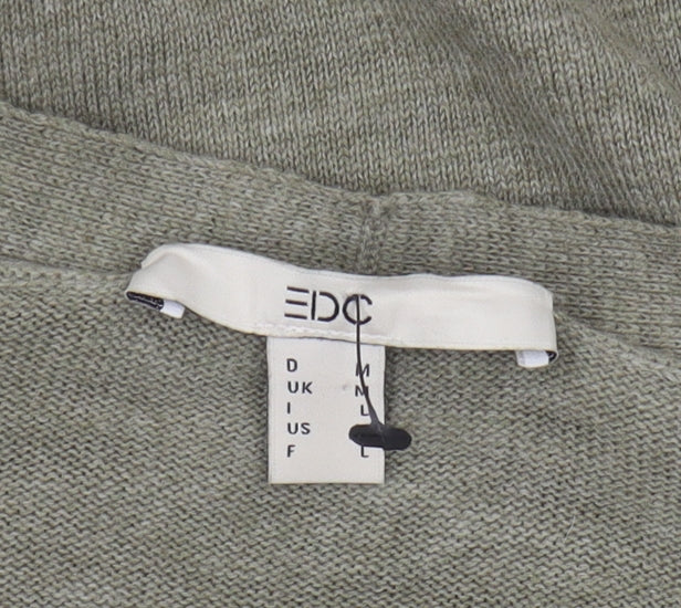 EDC Women's Green Cardigan M Open Casual