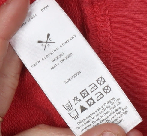 Crew Clothing Women’s Red Sweatshirt Pullover Size 18