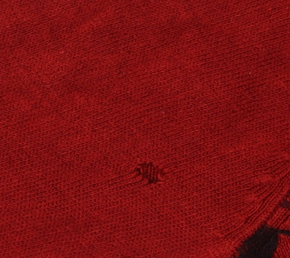 Marks and Spencer Red Floral Women's Pullover Jumper, Size 14