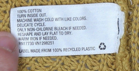 Universal Thread Women's Brown Cardigan M Waffle-Knit