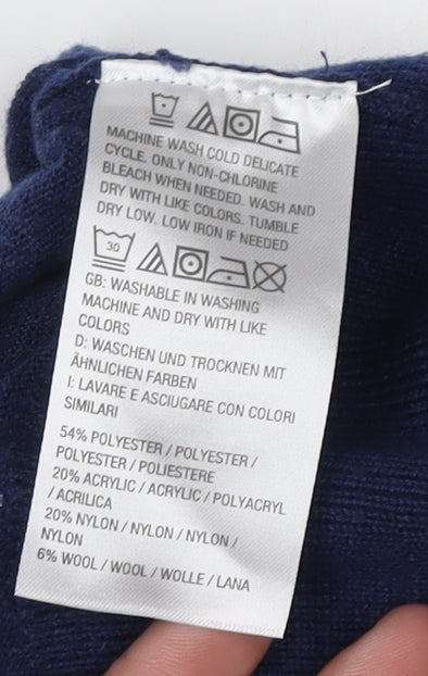 Ruth Langsford Women's Blue V-Neck Pullover Jumper S