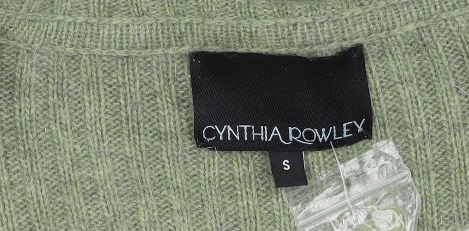 Cynthia Rowley Women's Green Cardigan Jumper Size S