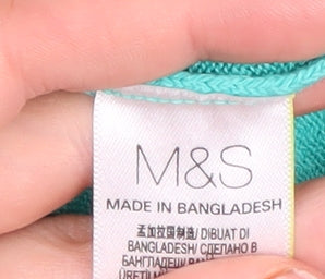 Marks and Spencer Women's Green Pullover Jumper UK 12