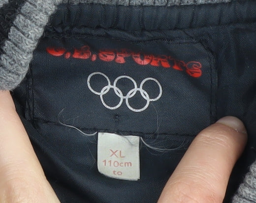 O.B. Sports Men's Black XL Waistcoat with Zipped Pockets