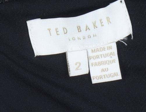 Ted Baker Women's Black Glitter Bodycon Dress