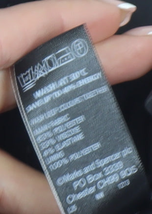 Marks and Spencer Women's Black Midi Skirt Size 14