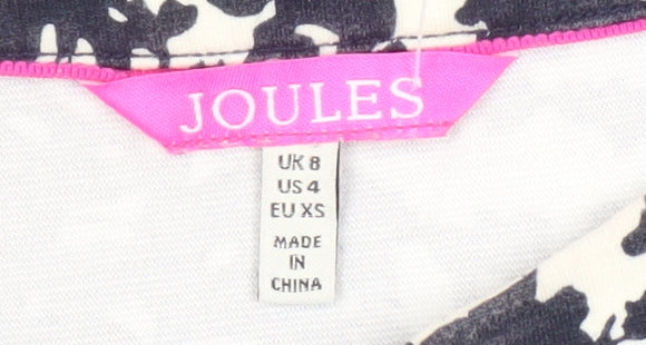 Joules Women's Multicoloured Floral Shift Dress Size 8