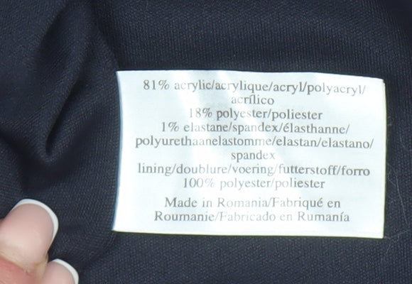 Laura Ashley Women's Black Pencil Skirt, Size 12, Elegant Zip