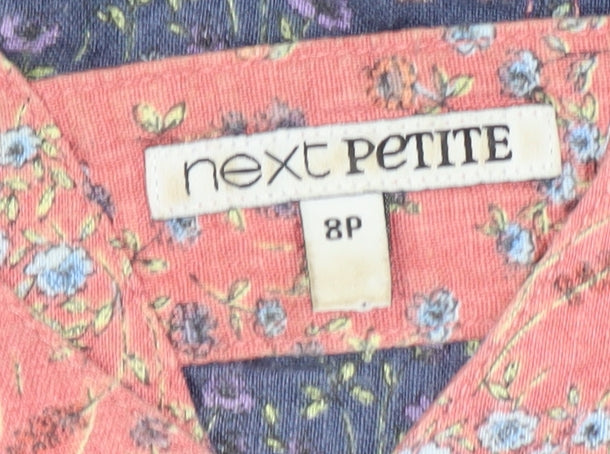 Next Petite Women's Multicoloured Floral Shift Dress Size 8