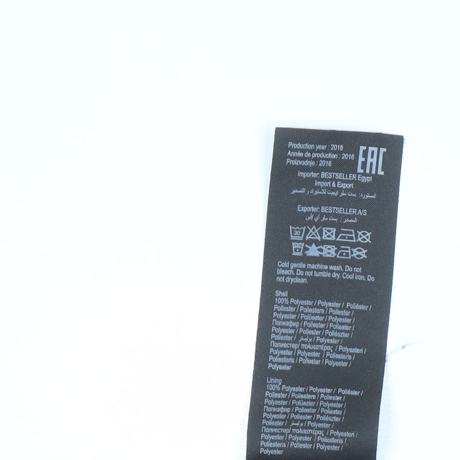 Vero Moda Women's Black Floral Embroidered Skirt