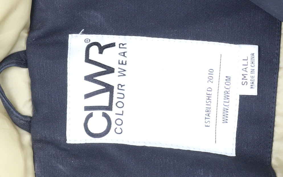 Colour Wear Men's Black Hooded Parka Jacket S