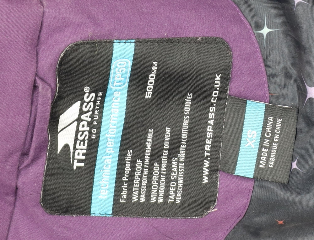 Trespass Women's XS Purple Waterproof Jacket