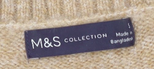 Marks and Spencer Women's Beige Pullover Jumper S