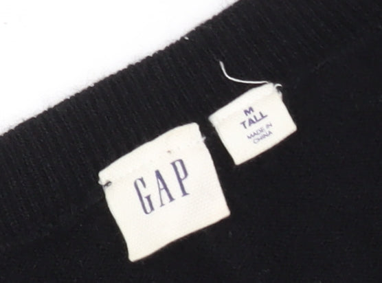 GAP Women's Black Knit Jumper, Size M, Round Neck