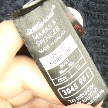 Marks and Spencer Women's Blue Cardigan Size 12