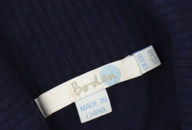 Boden Women's Blue Turtleneck Knit Dress - Size 12