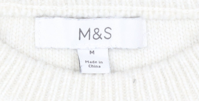 Marks and Spencer Women's M Striped Pullover Jumper