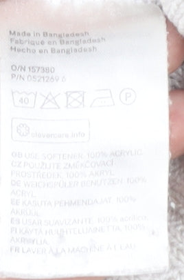 H&M Women’s Ivory Mock Neck Pullover Jumper S