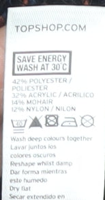 Topshop Women's Multicoloured Cropped Blouse Size 16