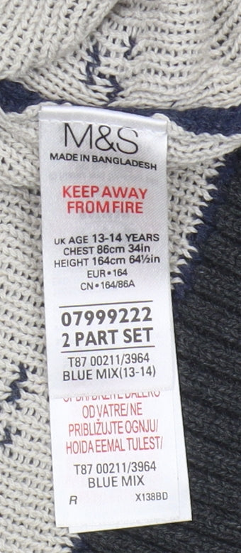 Marks and Spencer Boys' Blue Batman Jumper 13-14 Years