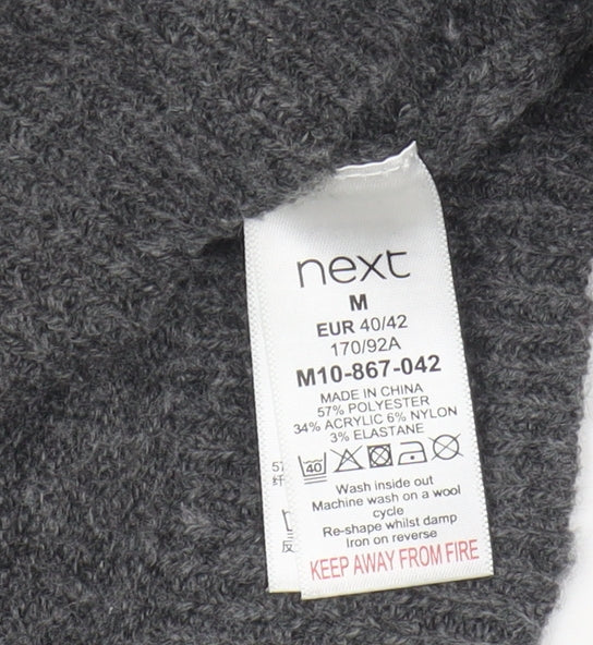 Next Women's Grey Sequin Pullover Jumper, Size M