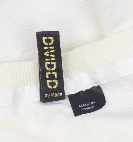 H&M Ivory Women's Jumper, Size 12, Long Sleeve