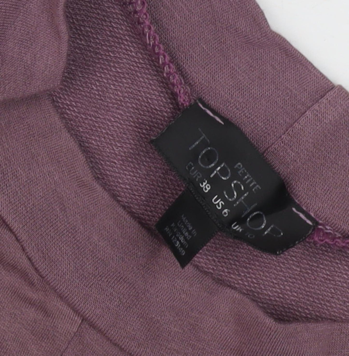 Topshop Women's Purple Knee Length Pencil Dress Size 10