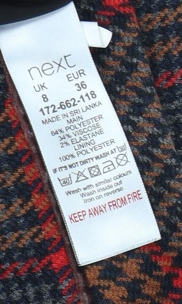 Next Women's Multicoloured Pencil Skirt Size 8