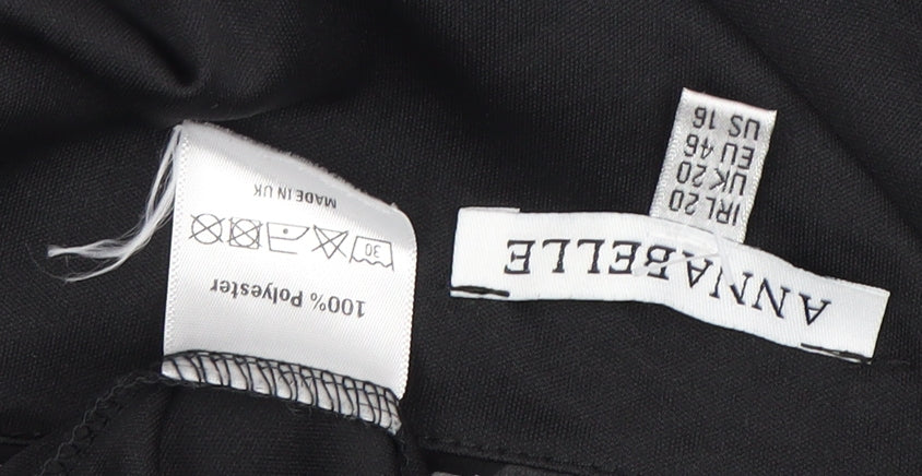 Annabelle Women's Black Butterfly Blouse Size 18