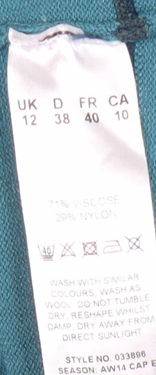 Eastex Women's Blue Striped Cardigan Size 12