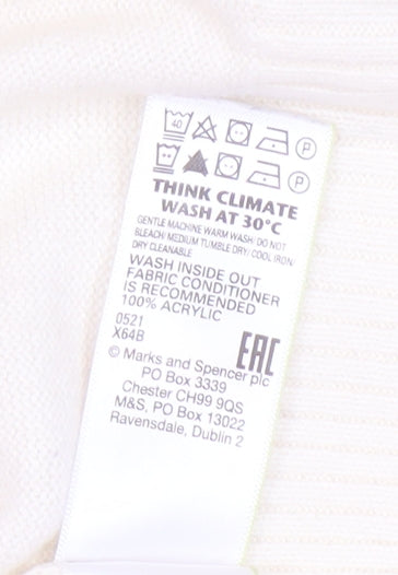 Marks and Spencer Women's Multicoloured Pullover Jumper M