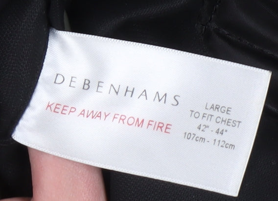 Debenhams Men's Black Parka Jacket L