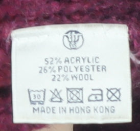 Fat Face Women's Purple Cowl Neck Jumper Size 12