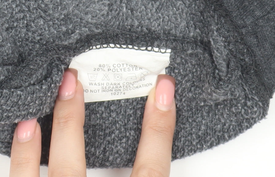 Grey Edinburgh Scotland Hoodie Men XS Pullover