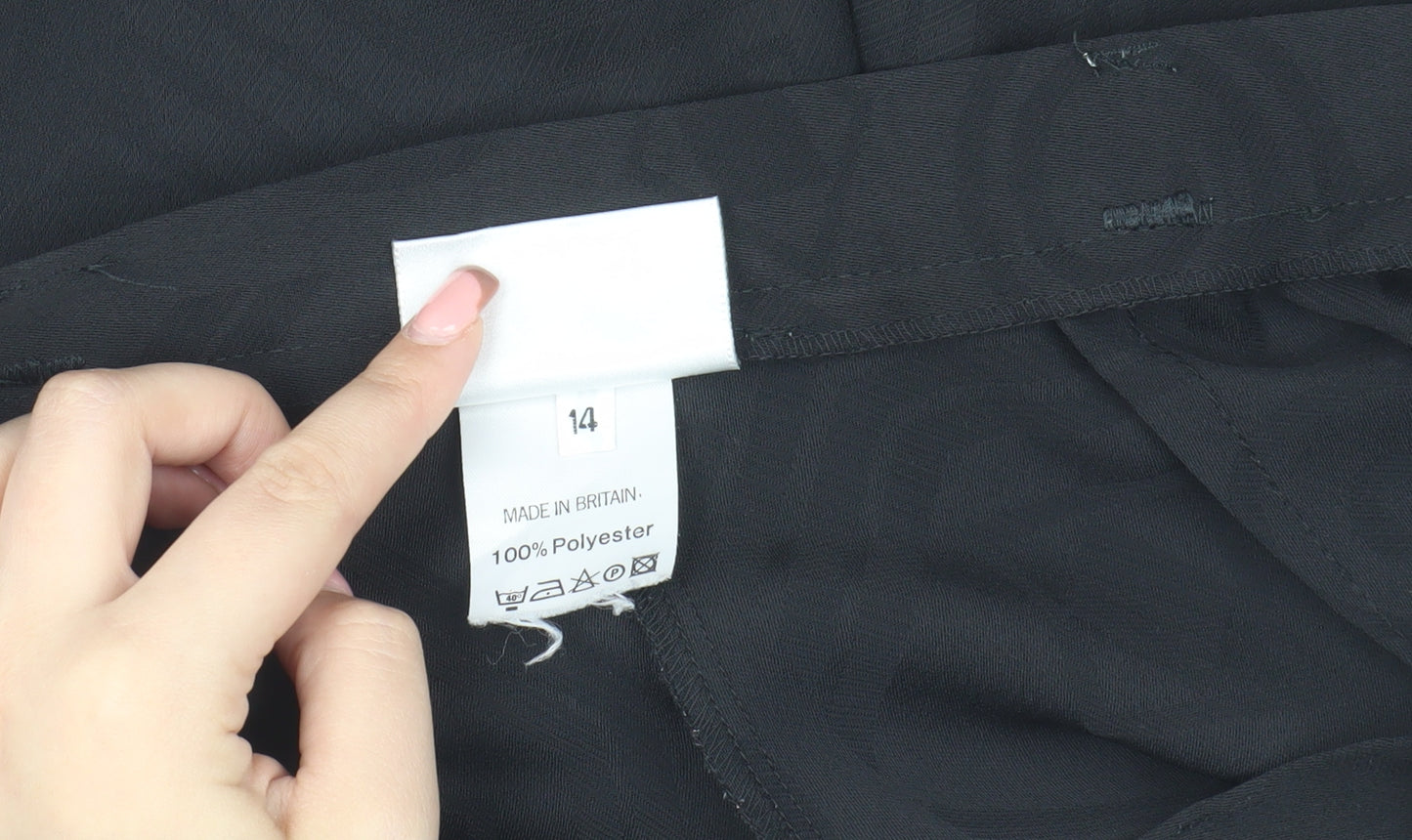 Jamie Oliver Women's Black Trousers Size 14