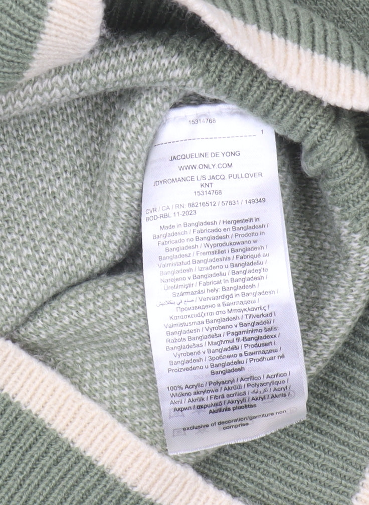 Jacqueline de Yong Women's Green Pullover M