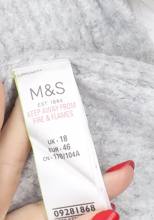 Marks and Spencer Women's Grey Cardigan Size 18