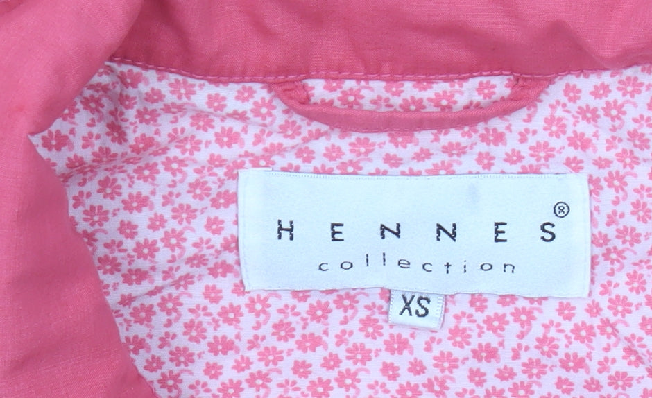 Hennes Women's Pink Cotton Coat XS