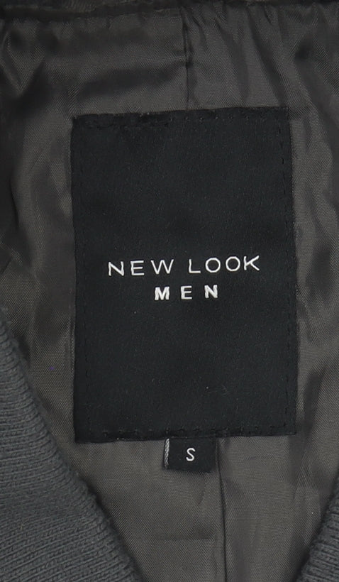 New Look Men's Black Bomber Jacket S