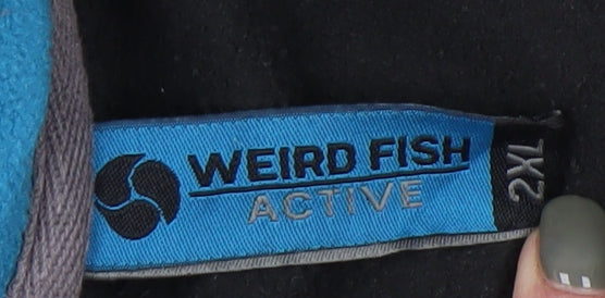 Weird Fish Men's Black 2XL Pullover Sweatshirt